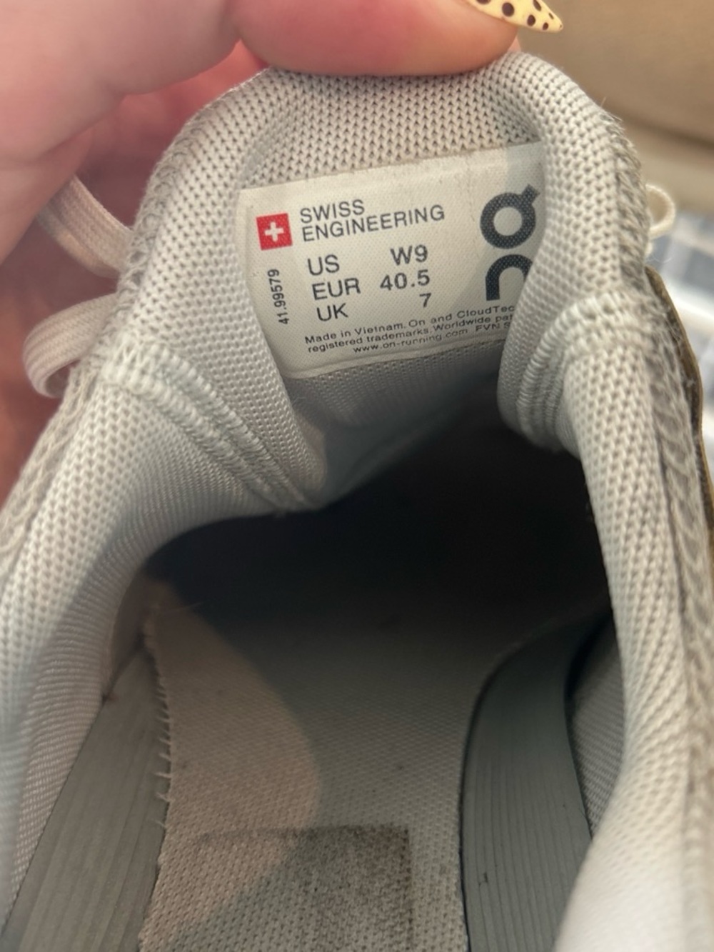 On Running Men’s Cloud Running Shoes — Beige - Picture 4 of 4